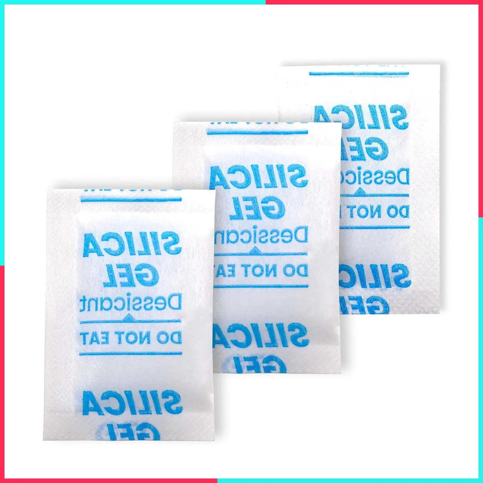 50PCS 5g Silica Gel Packets, Desiccant Moisture Absorbers for Storage, Clothes, Shoes, Electronics, 3D Printer Filament, Jewelry, Spices, Safes, Tools
