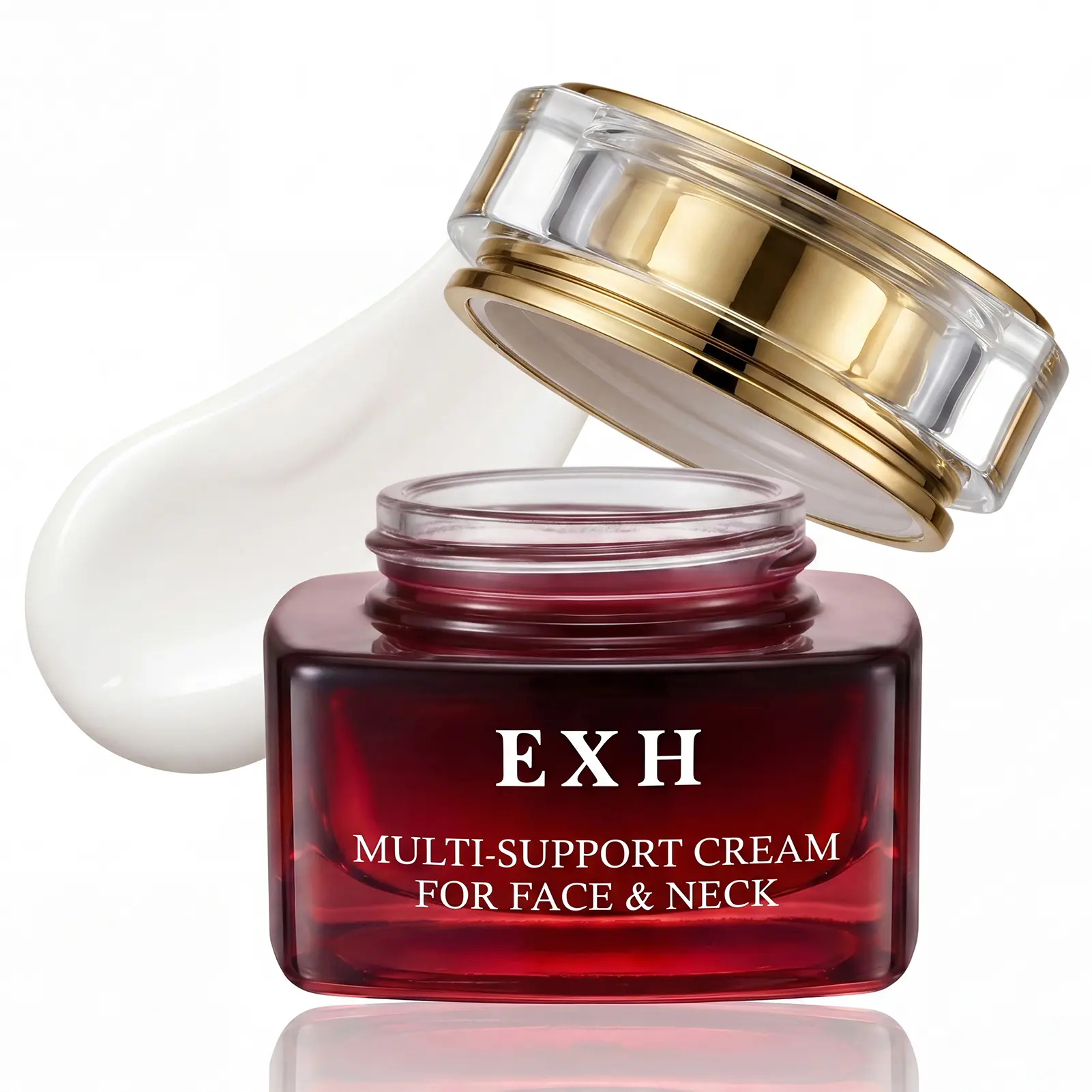 【Premium Ingredients】EXH Multi-Action Face & Neck Cream, Retinol, Niacinamide, Ceramides & Hyaluronic Acid Moisturizer, Hydrating & Smoothing Skin Care 50ml-A