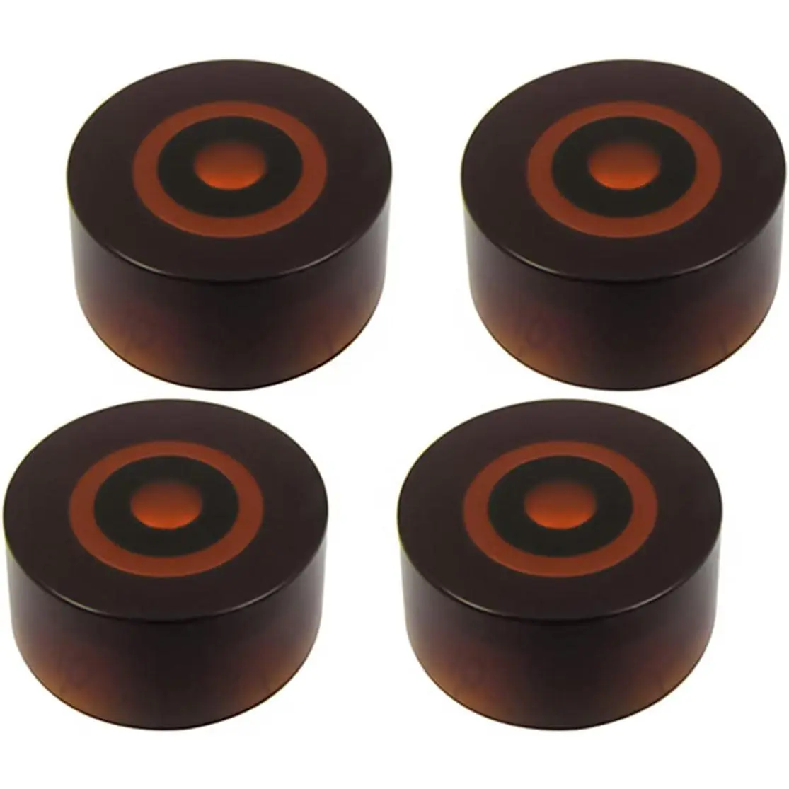 4 count  Guitar Knobs 18 Spines Top Hat Volume Tone Speed Control Knob for Electric Guitar