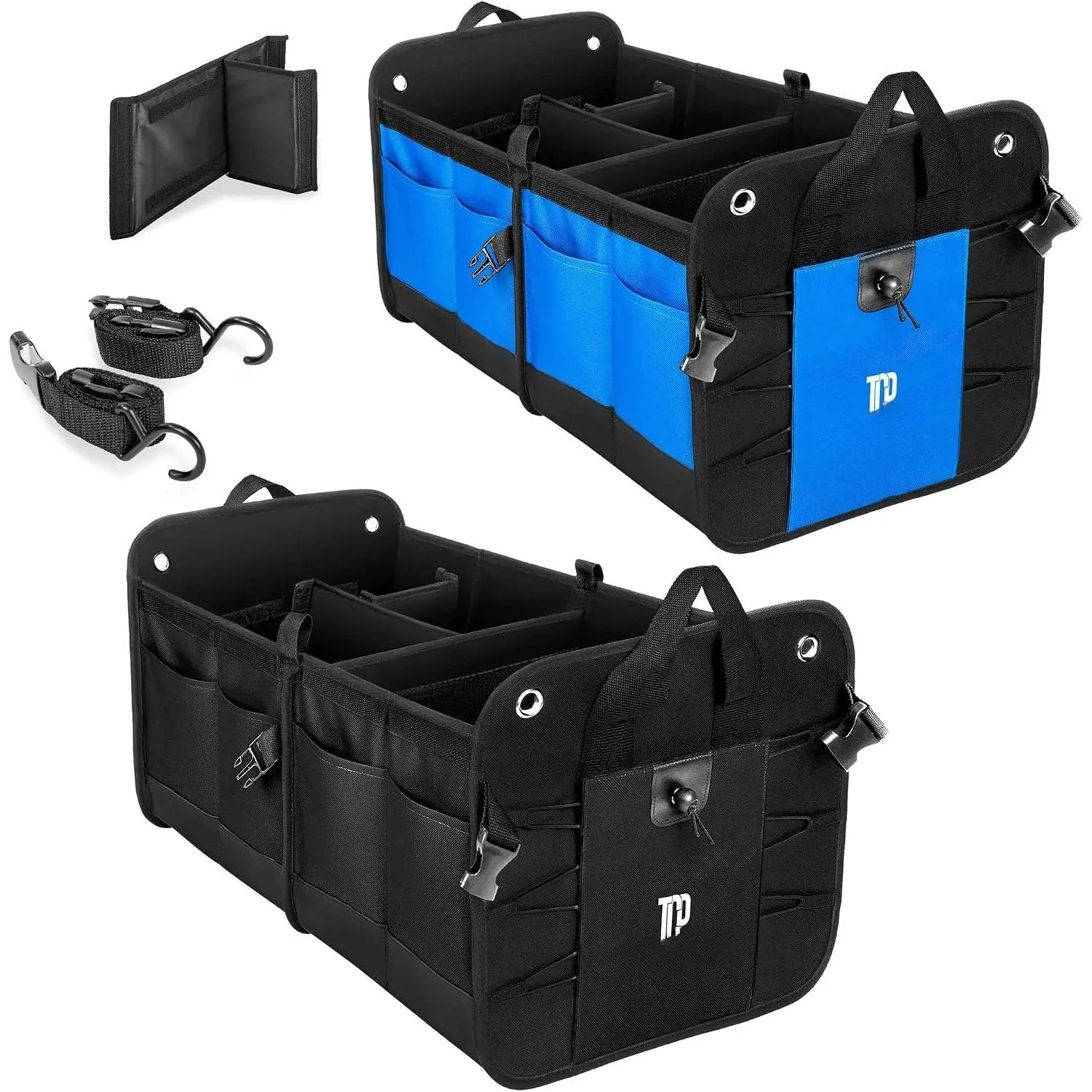 Save 13 per cent off bundle 2 regular trunk organizers (black, blue)
