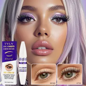 Long-Lasting Waterproof Mascara for Women, Non-Smudging Curling Lash Enhancer, Sweat-Proof & Smudge-Free, Perfect for All-Day Wear