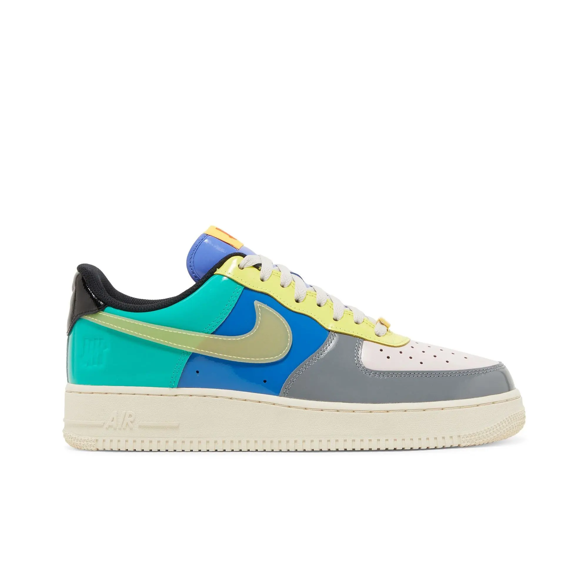 Undefeated x Nike Air Force 1 Low 'Community' (Unisex) Smoke Grey/Topaz Gold/Multi-Color sneakers DV5255 001