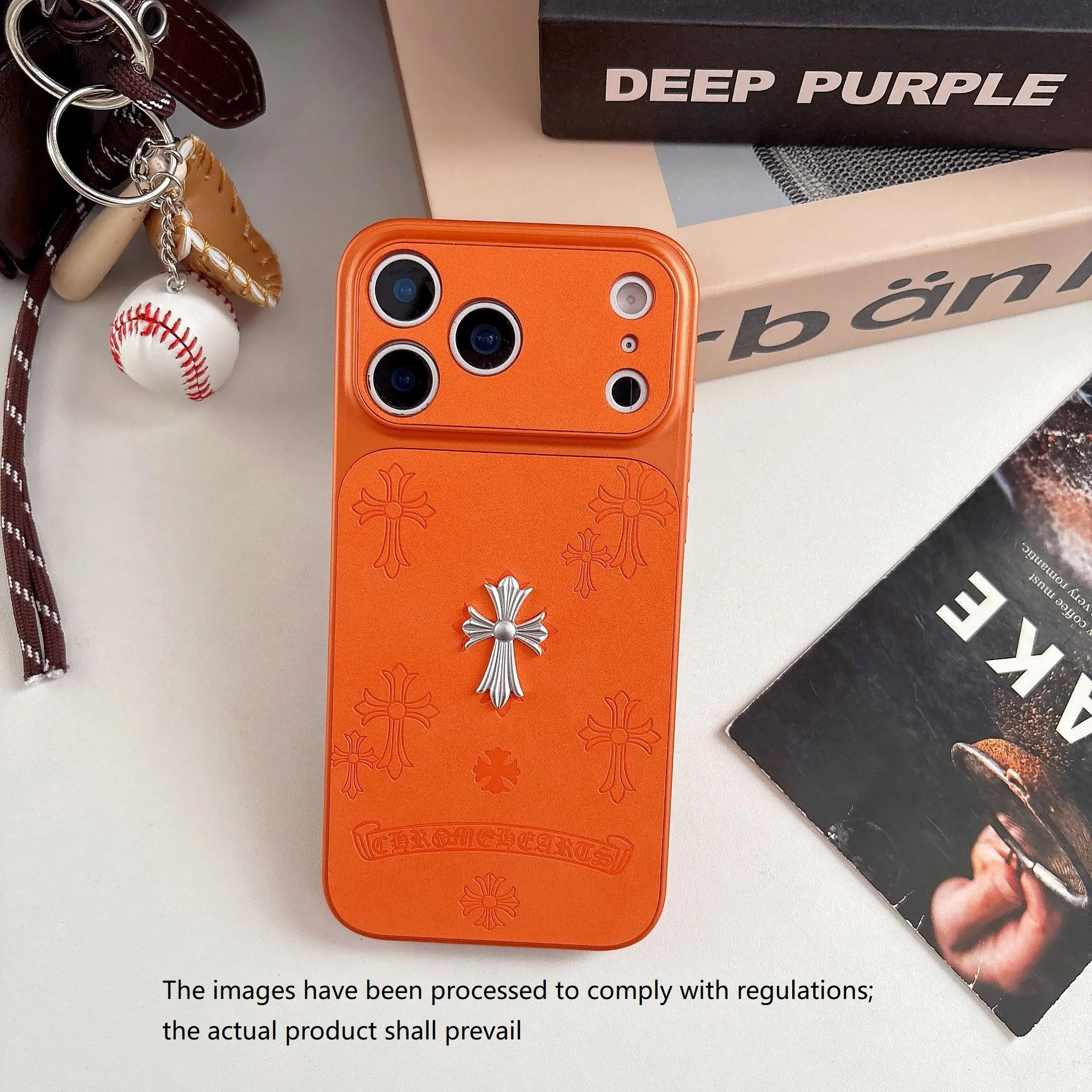 Trendy Cross Pattern Protective Phone Case Cover Protector for iPhone 17/16/15/14 Series, Protective Smartphone Cover, Fashionable Protection, Unique Design, Three Colors, Durable and Stylish, Accessories