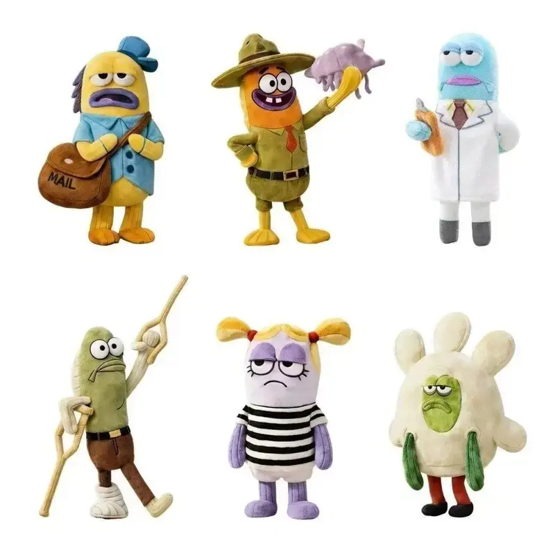 Official Authentic Spongebob Square Pants Plush Toys Keychain Bikini Bottom Buddies Funny Plush Bag Pendant Blind Cartoon Gifts