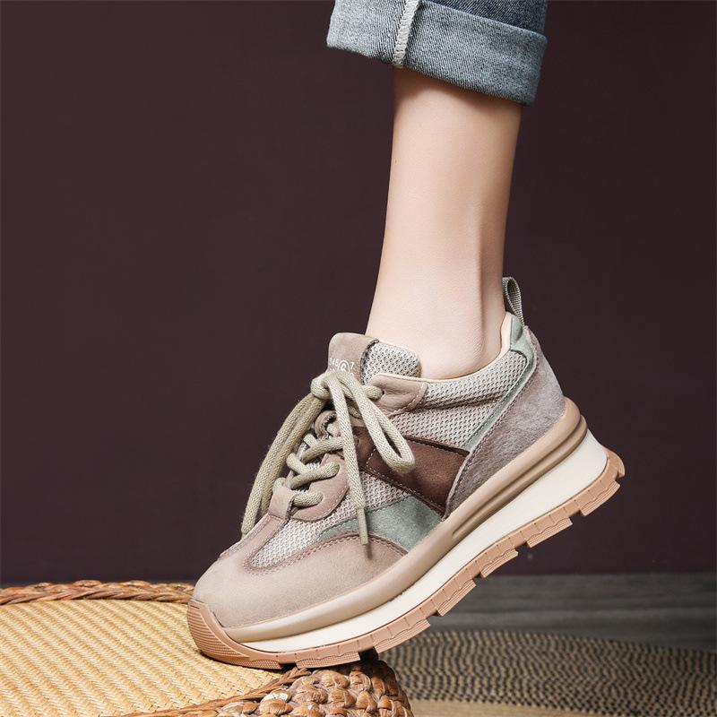 Vintage design German training shoes, new model for spring 2026, versatile casual shoes for women, Maillard sneakers
