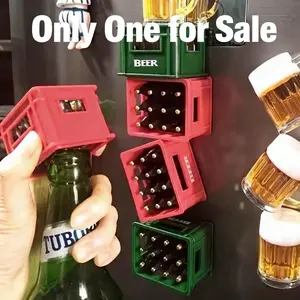 Creative 3D Cartoon Beer Bottle Opener, Kitchen Utensils, Magnetic Fridge Magnet with Fun Design, Unique Gift for Beer Lovers and Home Bar