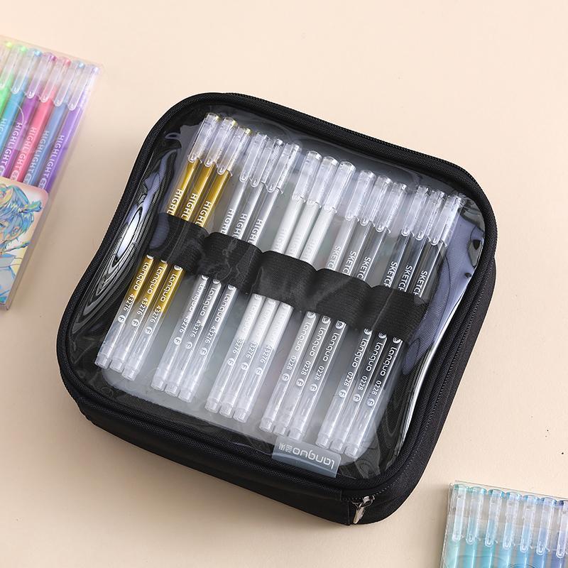 Large Capacity Pencil Organizer Case, 1 Count Multi-layer Stationery Storage Bag for Markers, Art Pen Marker, Office Stationery & Supplies, Multifunctional Stationery