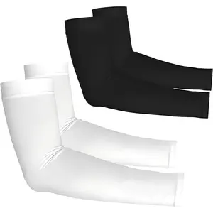 2 Pair Sun Protection Cooling Arm Sleeves Compression - Tattoo Cover up - Sun Sleeves for Men Women Youth