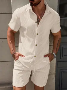 2026 Summer Bestseller Clothing Set, Comfortable Shirt and Shorts Combo, Trendy for Men, Perfect for Casual Wear