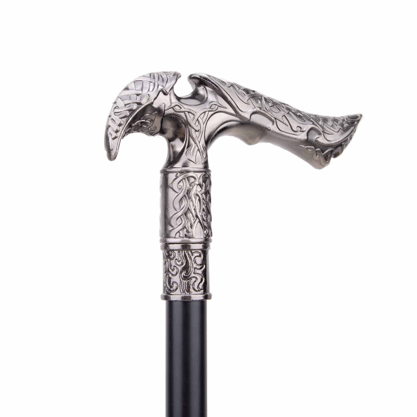 36.61 Inch Reaper Sickle Fashion Stick | Cospaly Retro Party Fashion Cane Cross, Alloy Material, Silvery Grey for Role Playing and Party, For Cosplay & Party