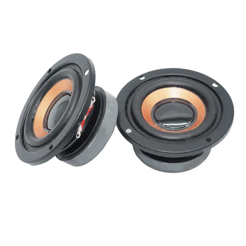 2 Pcs/Lot 63mm Magnetic Mini Speakers, 4 Ohm 5W Mini Subwoofer, 45 Core Round Bass Loudspeaker for DIY Portable Bluetooth Speaker Projects, Mini Subwoofer Speakers