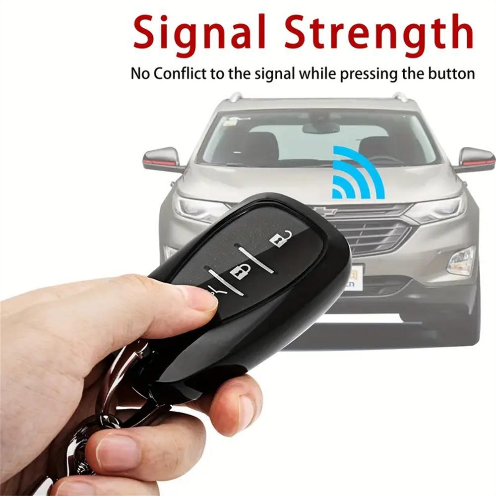 Car Key Case with Keychain, TPU Key Bag, Stylish Key Protector for Chevy Keys, Fashionable Car Accessories for Chevrolet Smart Key