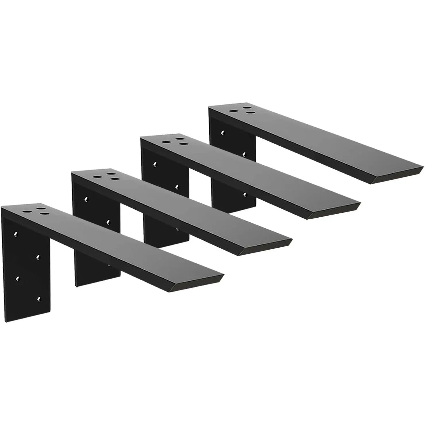 Countertop Support Bracket 2 Pack Heavy Duty Granite  Forward L Shelf Bracket 16" x 6" x 2 1/2" Metal Corbels for Quartz//Concret/Laminate Countertops