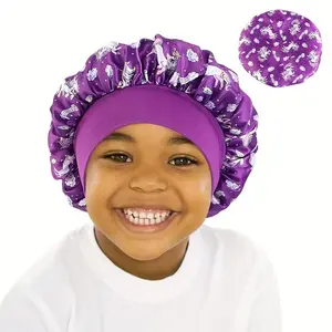 Unicorn Cartoon Print Kids Sleep Cap, Baby Hair Protection Hat, Daily Use, Perfect Gift for Halloween, Christmas, Birthday Parties