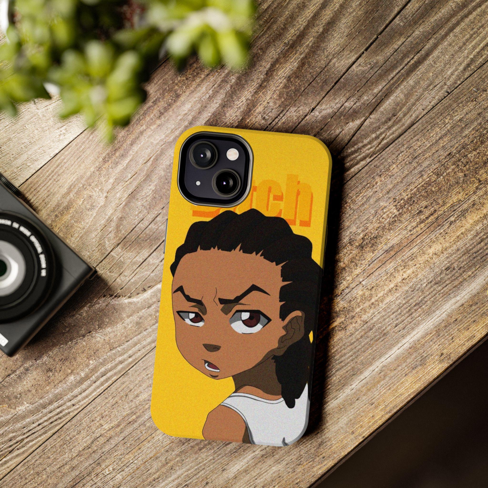 Boondocks Riley's Cartoon-Theme Durable Protective Phone Cases for iPhone 11-16 - Shockproof & Wear-Resistant Glossy Finish - Cool Gift for Easter, Christmas, Halloween, or Birthdays