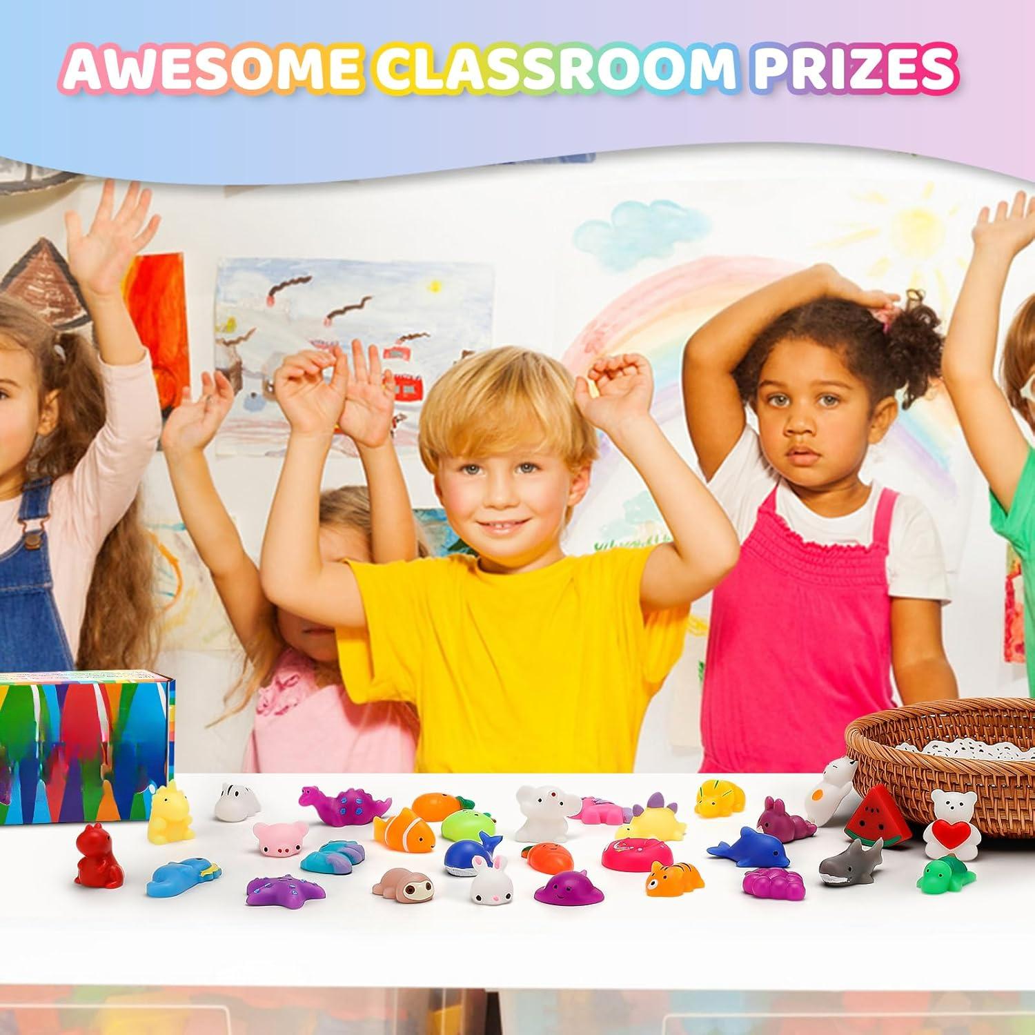 30 Pack Mini Mochi Squishy Fidget Toys, Easter Basket Stuffers, Bulk Party Favors & Carnival Prizes, Ideal for Classroom Treasure Box, Goodie Bag Fillers, Birthday Gifts for Kids Ages 4-12