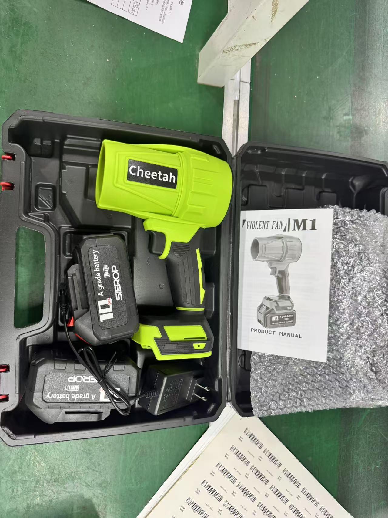 Cheetah 48V Max Cordless Leaf Blower – Includes 2x 3.0Ah Batteries, Turbo Handheld Blower for Lawn Care, Car Drying & Outdoor Cleaning (Lightweight Design) Cheetah 48V Max Cordless Leaf Blower – Includes 2x 3.0Ah Batteries, Turbo Handheld Blower for Lawn Care, Car Drying & Outdoor Cleaning (Lightweight Design)