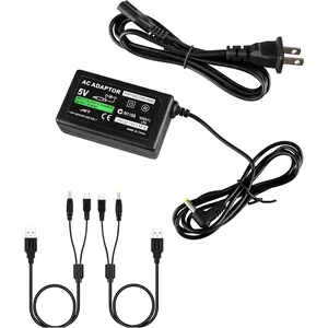 PSP Charger Bundle - 1 Pack Charger and 2 Pack  , Compatible with PSP-1001, 1000, Slim & Lite 2000, 3000
