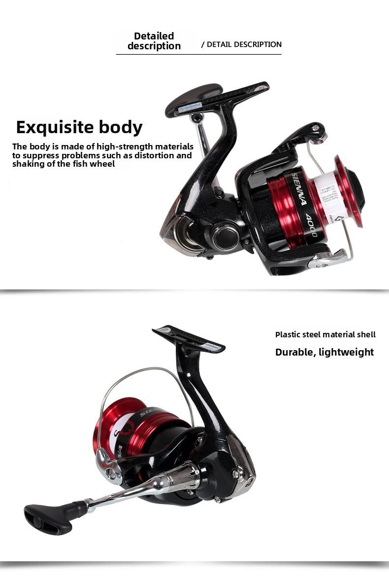 Shimano Sienna Spinning Reel, Entry Level Fishing Reel, Smooth Long Cast, Freshwater Saltwater Lure Fishing