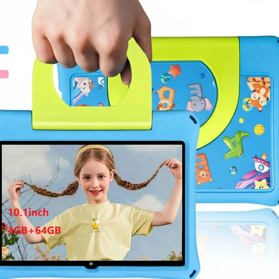 10.1 Inch Android Learning Entertainment Touchscreen Tablet for Kids Ages 3-12, Home Use, Movies, Internet, Wireless Connection, Games, Music, Educational Apps, Holiday Gift