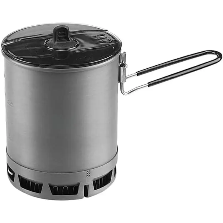 Baby-Friendly Ultralight Aluminum Camping Pot - High-Efficiency, Portable, Compact with Heat-Proof Handle for Backpacking
