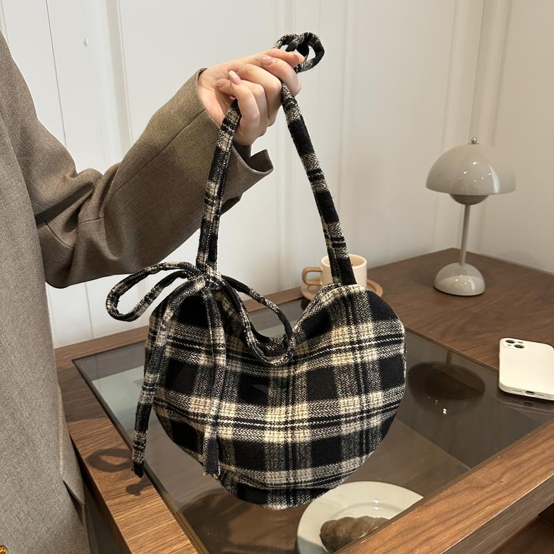 Women's Heart-Shaped Crossbody Bag with Bow and Checkered Pattern - Minimalist Handbag, Fixed Strap Magnetic Closure, Red - Elegant Daily Wallet, Bag, Versatile Fashion Accessory, Durable Fabric shoulder bags Large Soft Color Suede Kisslock Barrel Women's Heart-Shaped Crossbody Bag with Bow and Checkered Pattern - Minimalist Handbag, Fixed Strap Magnetic Closure, Red - Elegant Daily Wallet, Bag, Versatile Fashion Accessory, Durable Fabric shoulder bags Large Soft Color Suede Kisslock Barrel