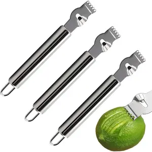 Stainless Steel Lemon Grater with Handle Citrus Peeler Fruit Grater Peeler Multifunctional Kitchen Bar Gadget Practical And Convenient