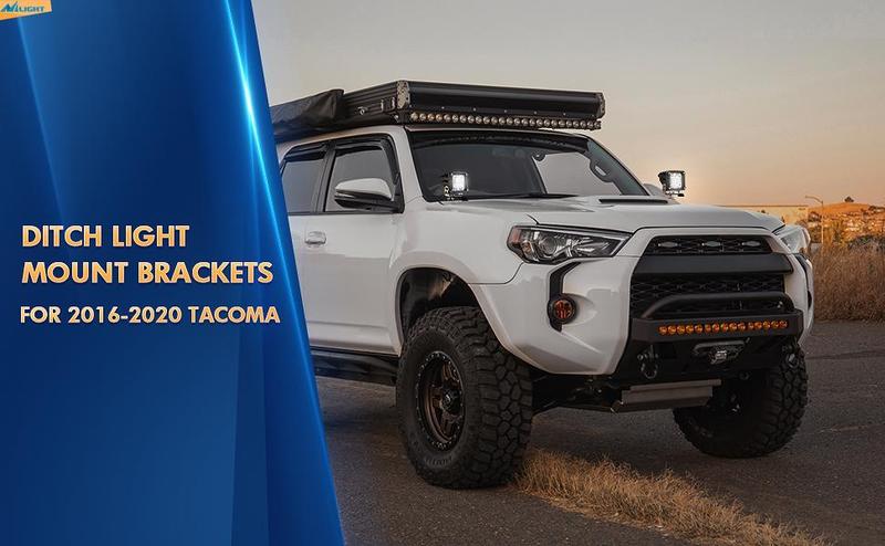 Nilight Ditch Light Hood Mounts For 2016-2020 3rd Gen Toyota Tacoma