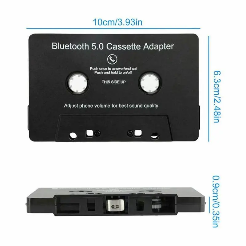 Bluetooth  Car Audio Stereo Cassette Vehicle Bluetooth Tape Cassette Player Car MP3 Handsfree Phonebook For Iphone Rechargeable Wireless