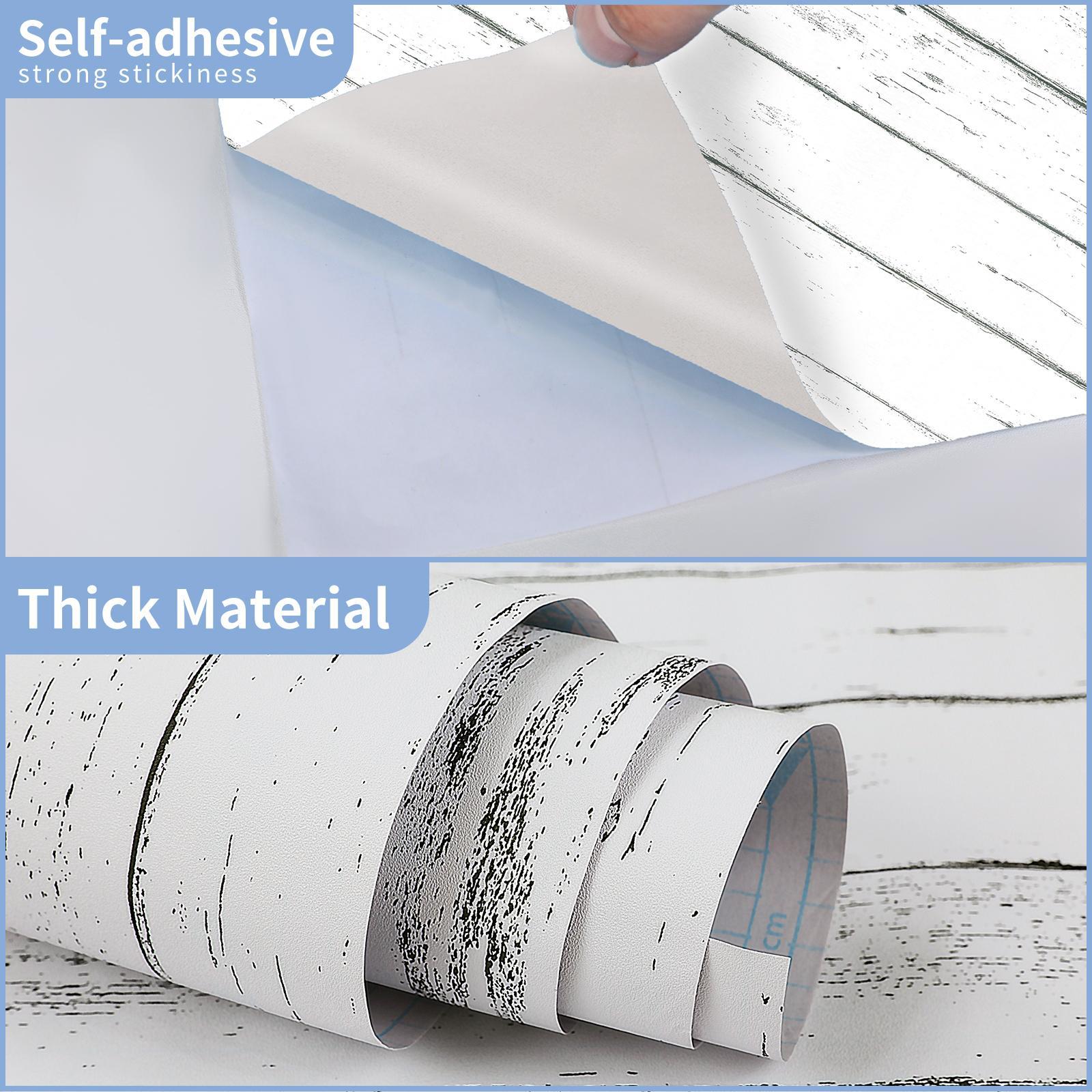 Wood Grain Pattern Wallpaper (1 Roll), Waterproof Material Self-Adhesive Removable Wall Sticker,Peel and Stick wallpaper ，Decorative Wallpaper for Home Living Room Bedroom Office，wallpaper for bedroom，wallpaper for living room，wallpaper sticker