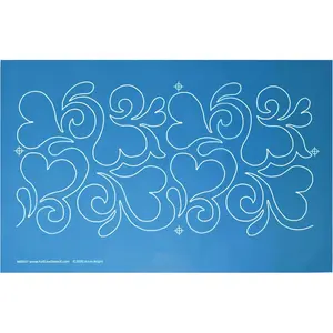 Edge to Edge Nylon Mesh Continuous Line Quilting Stencil Template for Hand Quilting, Free Motion Domestic & Long-Arm Quilting Machines