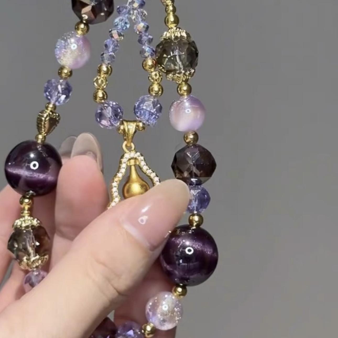 Fulu Shuang New Chinese Style Pendant Chain, Gilt Gourd Fortune Tag Phone Chain, Niche Design Phone Chain, Pendant, Lanyard