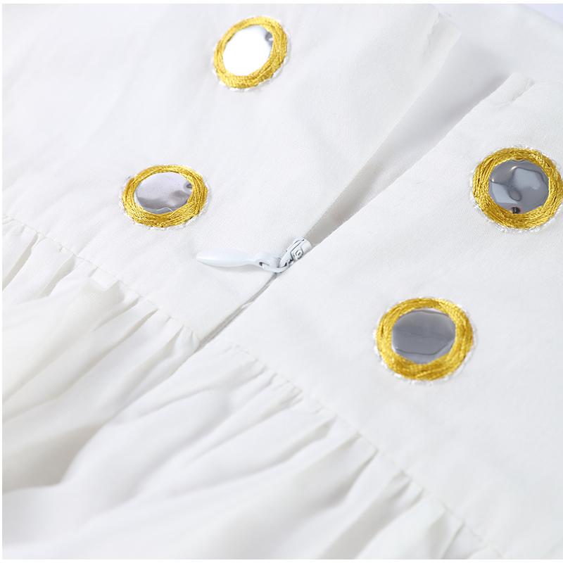 New2025Hollow Out Crop Tank Pleated Skirt Sets Women Ring Bead Strap Sleeveless Backless Vest A-line Skrits Suits Spring Street