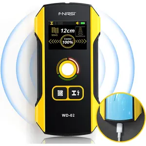Stud Finder Wall Scanner Upgraded WD-02 TFT Display Electronic Stud Detector with HPC Chip, Wall Scanner with Positioning Hole for Center and Edge of Wood AC Wire Metal Studs Joist Pipe