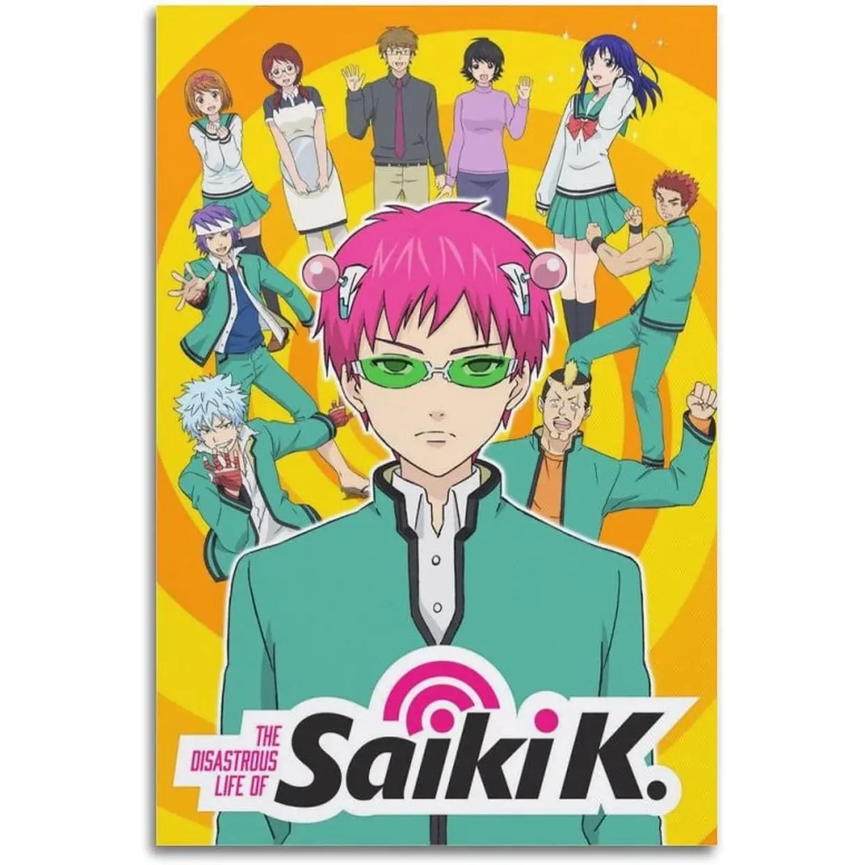 MILLTO The Disastrous Life of Saiki K Anime Manga Poster for Room Aesthetics Picture Printing Canvas Wall Art Painting Gift