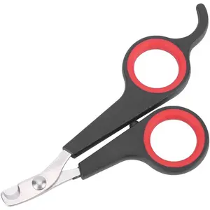 Beak Trimmer Nail Scissors Clipper for Pet Birds & Small Animals Grooming Accessory, Black and Red