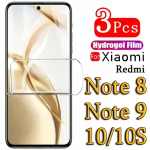 3-piece set of hydrogel screen protectors for Xiaomi Redmi Note 8 9 10 10S Pro liquid film screen protector