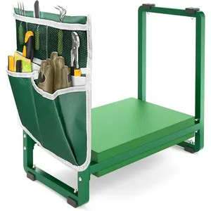 Wide garden kneeling chair and seat, heavy-duty thickened gardening stool, suitable for kneeling and sitting - garden kneeling chair for seniors, suitable for women, grandparents, and gardeners, green