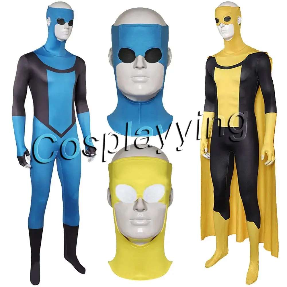 Fantasia Mark Grayson Cosplay Clothing Cloak Suits Cartoon Invincible Disfraz Costume Men Male Halloween Carnival Party Clothes