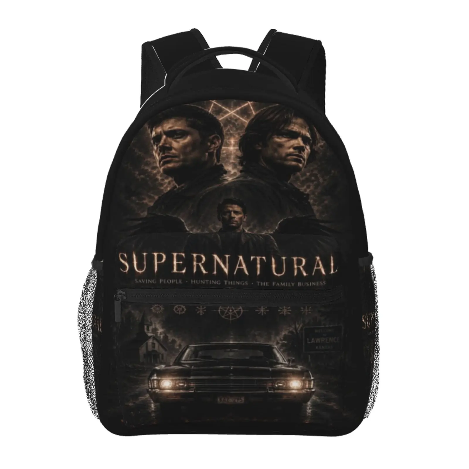 Supernatural2 backpack, anime bookbag cartoon lightweight backpacks,adjustable straps book bags for teens girls boys, fashionable unisex school bag, kids bags for office travel college work school, gift
