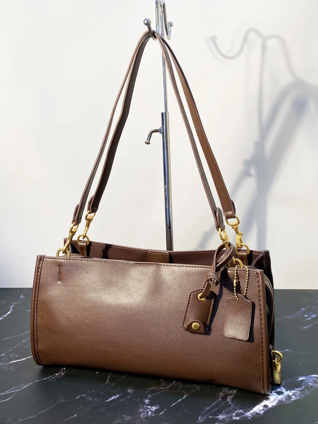 European Vintage Rogue 34cm Crossbody Bag, Luxury Design Handbag and Wallet, Multi-Layer Lock Closure, Everyday Crossbody Bag, Single Shoulder Bag for Women
