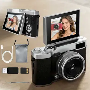Flip Cover Ccd Digital Camera, Includes High-Capacity Memory Card & Reader, USB Data Cable for Direct PC Transfer, Ideal for Short Videos & Travel