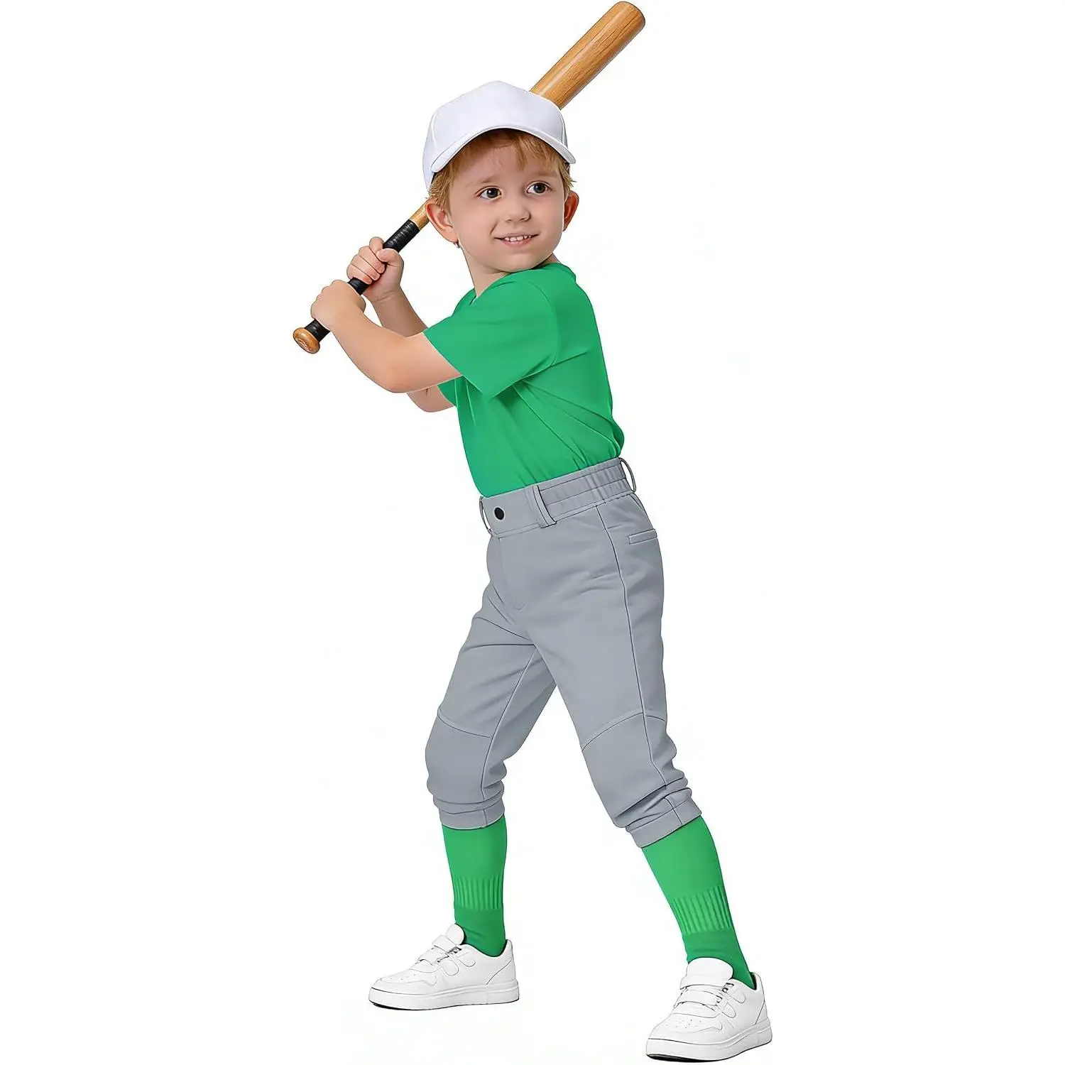 2T-16Y Toddler Youth Boys Baseball Pants - Kids Little Grils Tee Ball Softball Knicker Pants with Belt Loops UPF50+