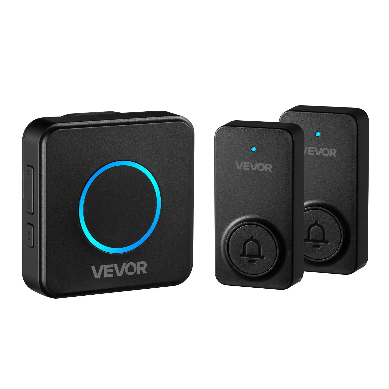 【Summerfinds】VEVOR Wireless Doorbell Kit with Door Bell Ringer & Wall Mount Button, IP54 Waterproof, 1000 ft Range, 5 Adjustable Volumes, 48 Ringtones, LED Flash, Easy Installation, 0.26 lbs, AC100-240V 50/60Hz, Ideal for Home Shop