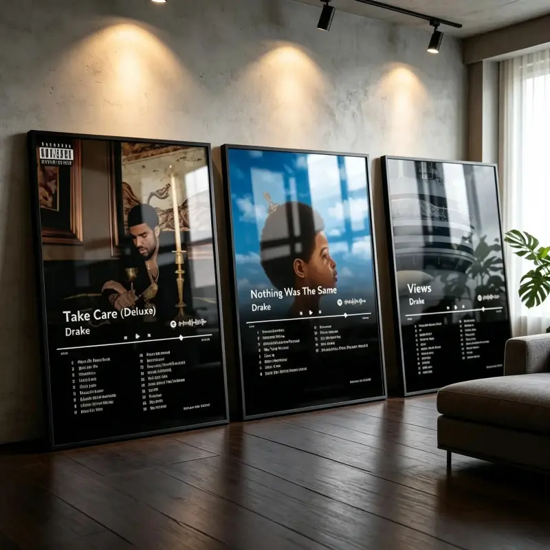 Drake Poster |      Album Cover Canvas Wall Art for Bedroom, Dorm & Home Decor album artwork poster hip hop poster album cover rap fan hip-hop fan