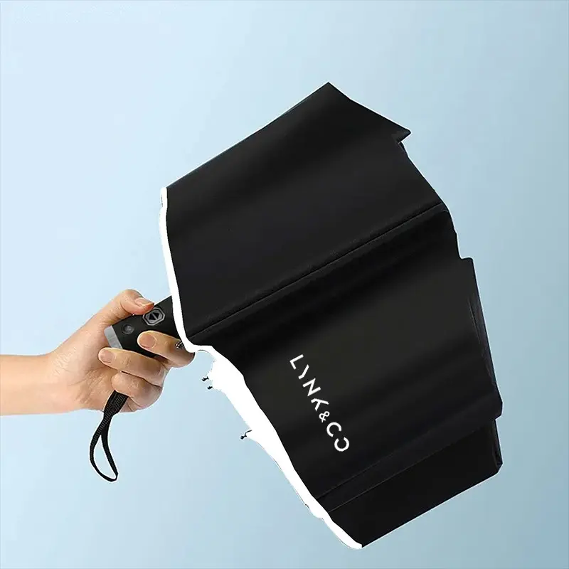 Automatic Reflective Car Umbrella, Three-Color Nylon Waterproof, Stainless Steel Frame, Foldable, Night Light, for Lynk&co Cars