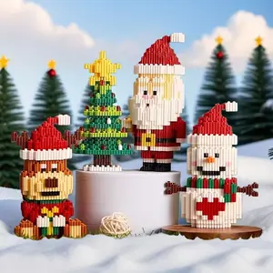 Christmas Building Block Set, Easy Assembly, Stunning Home Decor, Perfect Gift for Holidays, Valentine's Day, Easter, Birthday Party