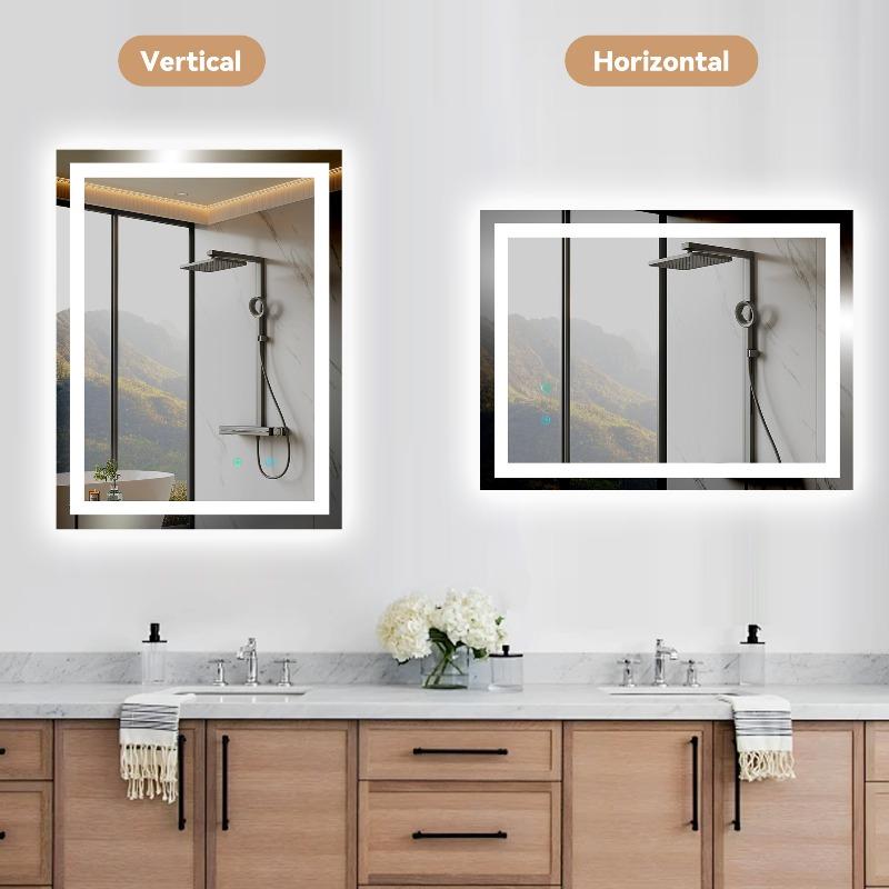 32" x 24" Wall-Mounted Vanity Mirror - HD Clear Makeup Mirror, Rectangle Dressing Mirror for Bedroom Vanity Table