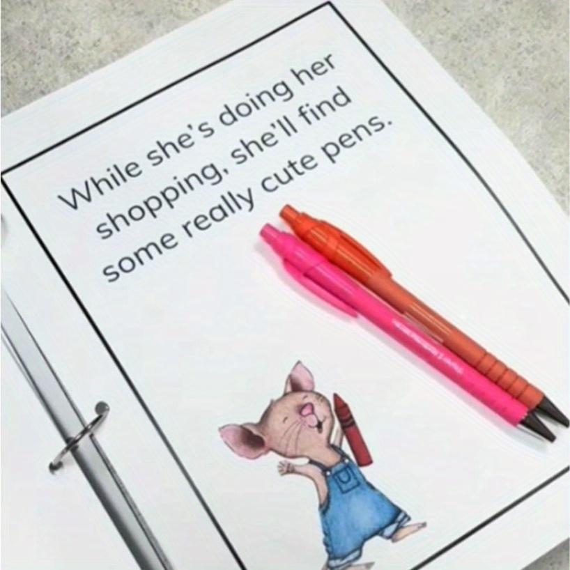 Cartoon Mouse Pattern Planner Notebook, 1 Count Creative Teacher Appreciation Notebook Journal, Personal Organizer for Back to School & End of Year