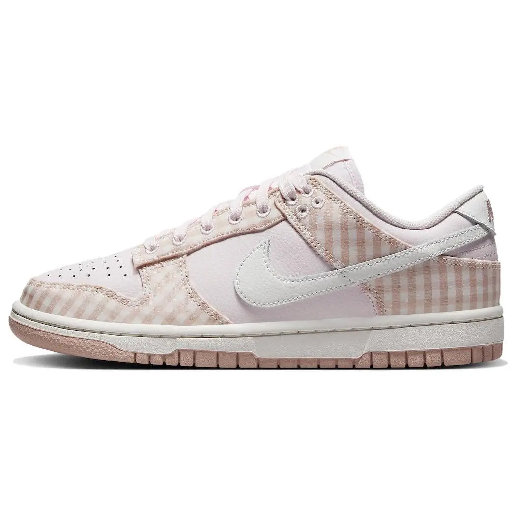 Nike Dunk Low Women’s Fashion Sneakers in Pearl Pink Verifiable, with credentials and supporting global authentication